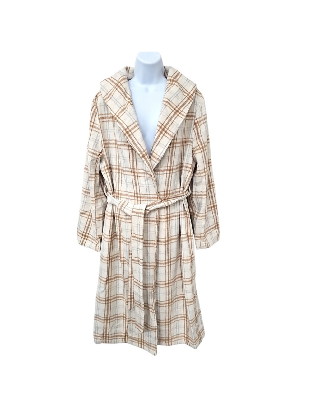 NWT Andree By Unit Plaid Womens Jacket Coat Cream
Size L Boutique - Picture 3 of 3
